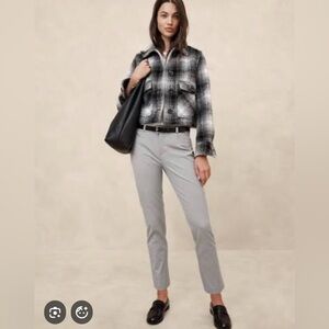 Stylish Black and White Plaid Jacket